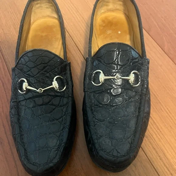 Gucci | Shoes | Gucci Crocodile Loafers Mens Size 95d | Poshmark display picture 1